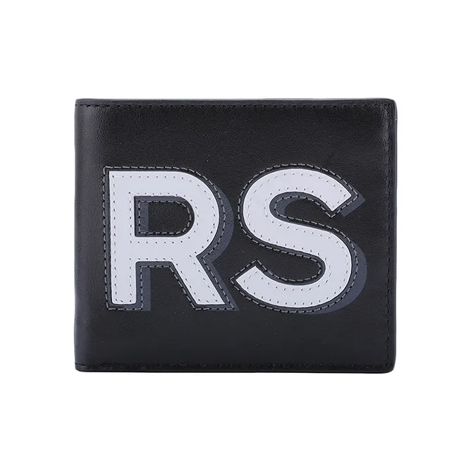 MICHAEL KORS MK Cooper Cow Leather Wallet Men's Black White