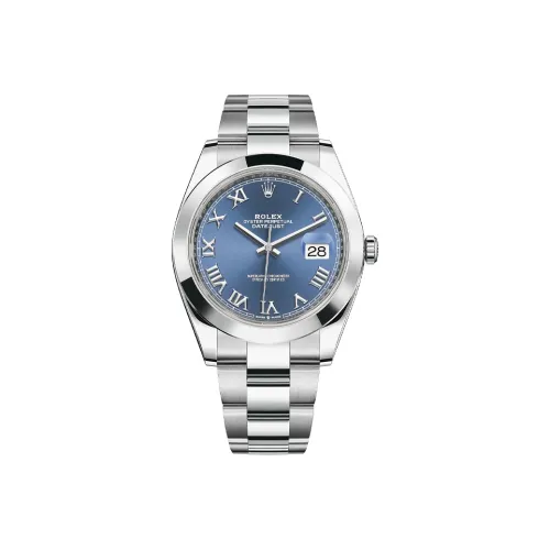 ROLEX Автоматический Механический Movement Мужские Часы Log Series 41 мм Синие