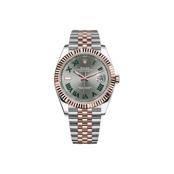ROLEX Log Series Automatic Mechanical Movement Men's Watches Watch Gray Dial Oystersteel Case Oystersteel Strap
