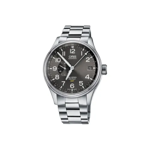 Oris Автоматический Механический Movement Мужские Часы Авиационная Коллекция 45 мм Серый