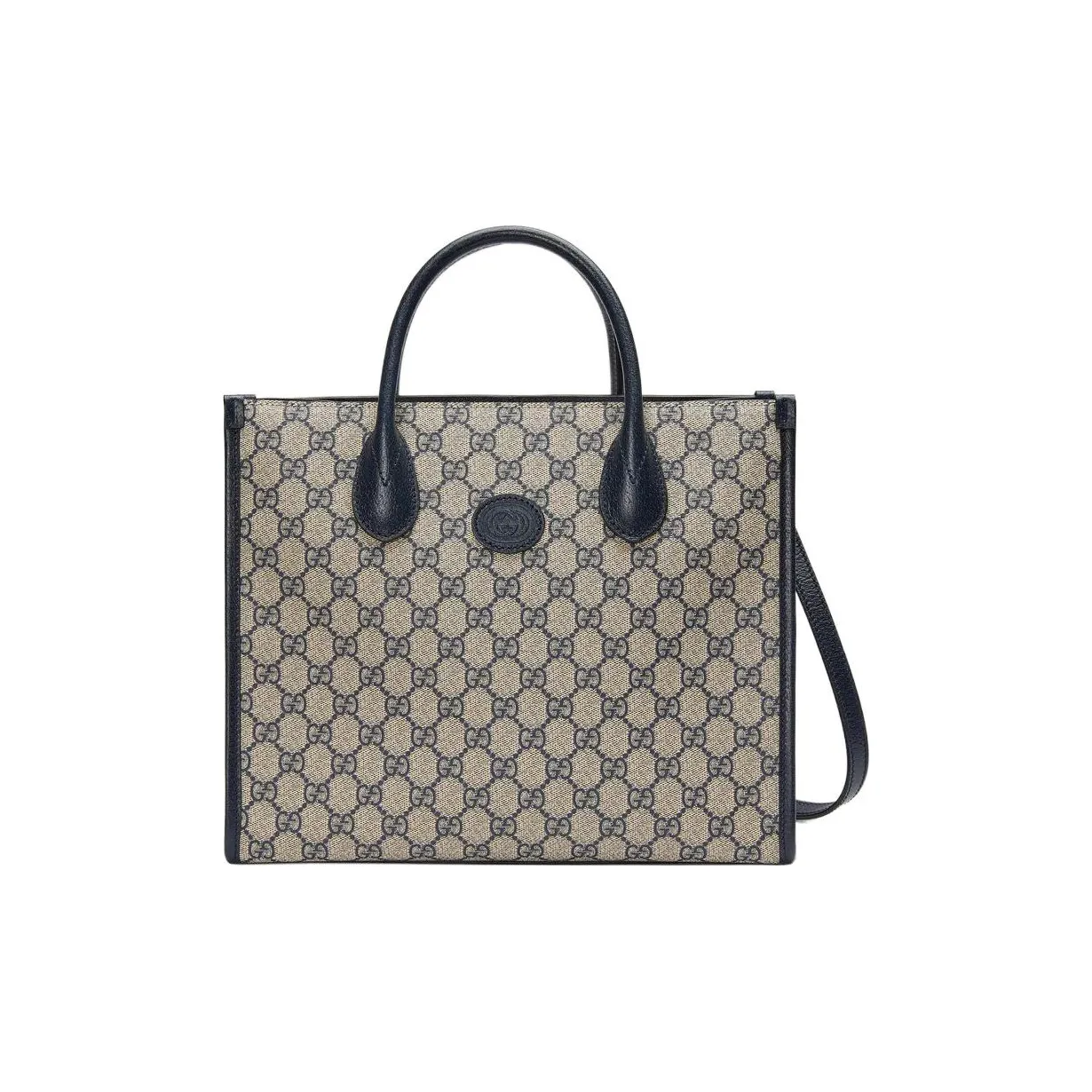 GUCCI GG Retro Series Canvas Neverfull Bag Shopping Bag Shoulder Bag Crossbody Bag Handbags Small Size Men's Beige/Blue