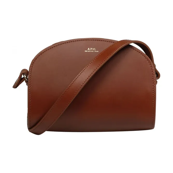 A.P.C Leather Crossbody Bag Mini Women's Brown