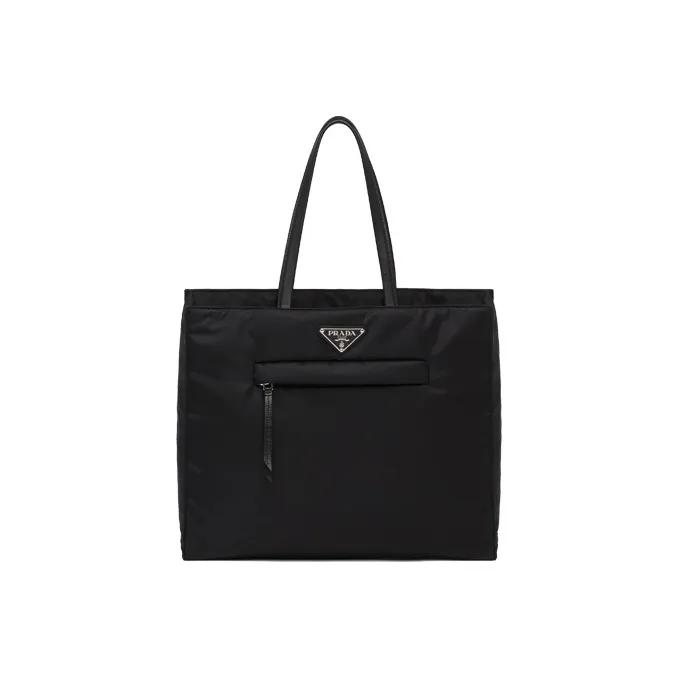 PRADA Nylon Tote Bag Shopping Bag Shoulder Bag Handbag Women's Black