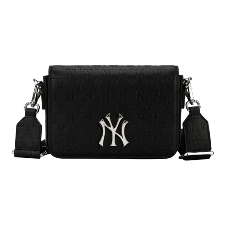 MLB Cotton Shoulder Bag, Crossbody Bag Regular Unisex Black