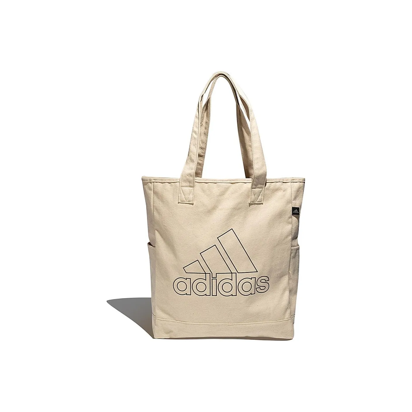 Adidas Canvas Bag, Tote Bag, Shopping Bag, Shoulder Bag, Handbag Regular Unisex Ecru