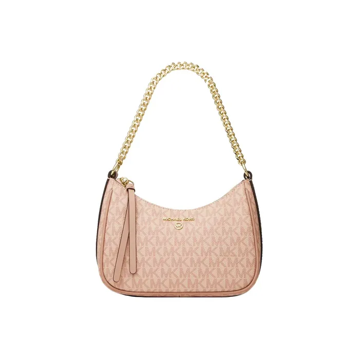 MICHAEL KORS Canvas With Leather Shoulder Bag Baguette Bag Shoulder Bag Women's Ballet Pink