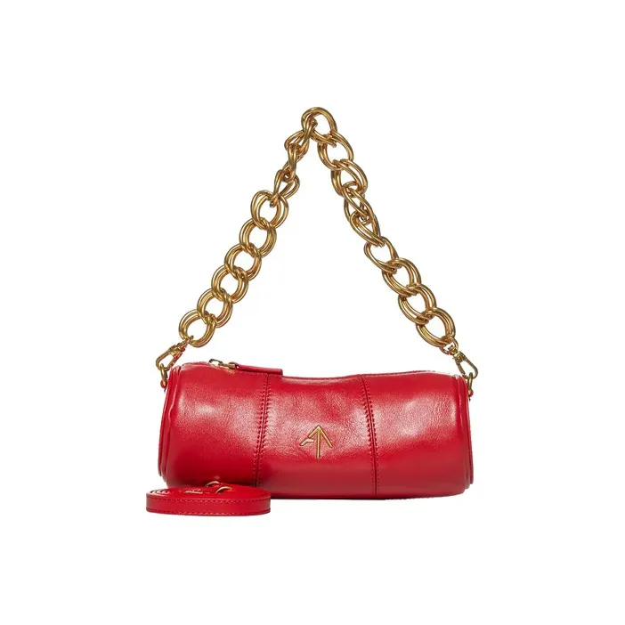 Manu Atelier Цилиндр Телячья кожа Цилиндрическая сумка Стрелка Сумка Сумка через плечо Мини Женская