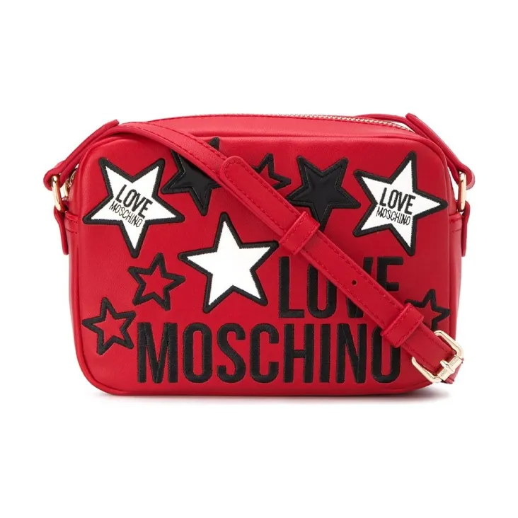 MOSCHINO PU Portable Crossbody Bag, Shoulder Bag Mini Women's Red