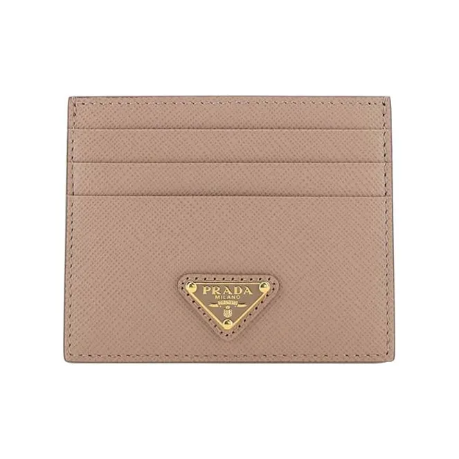 PRADA Leather Coin Purse Women's Pink