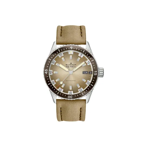 BLANCPAIN Автоматический Механический Движение Мужские FIFTY FATHOMS Часы 43 мм Золотой