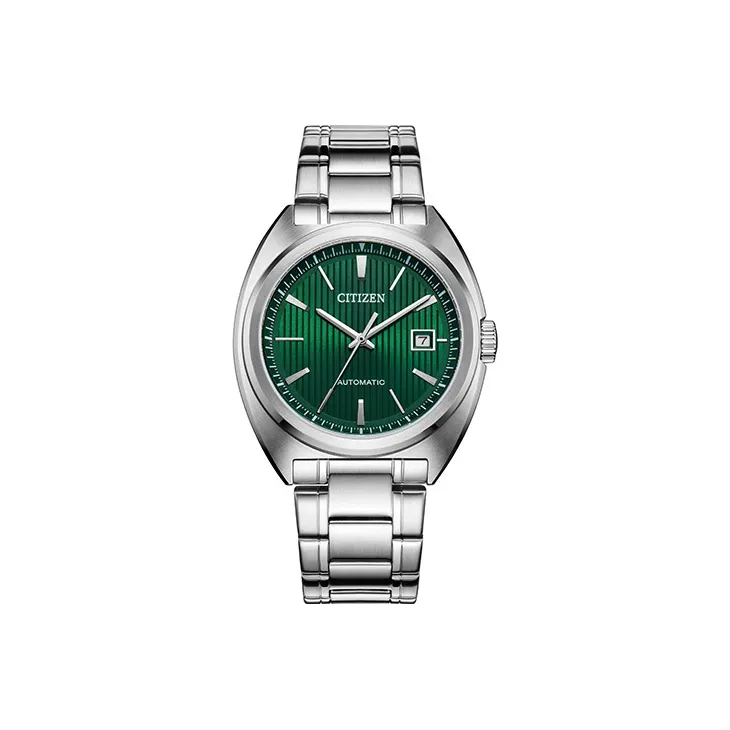 CITIZEN Mechanical Movement Stainless Steel Strap Watch 42mm Men's Watches Green Dial NJ0101 78X