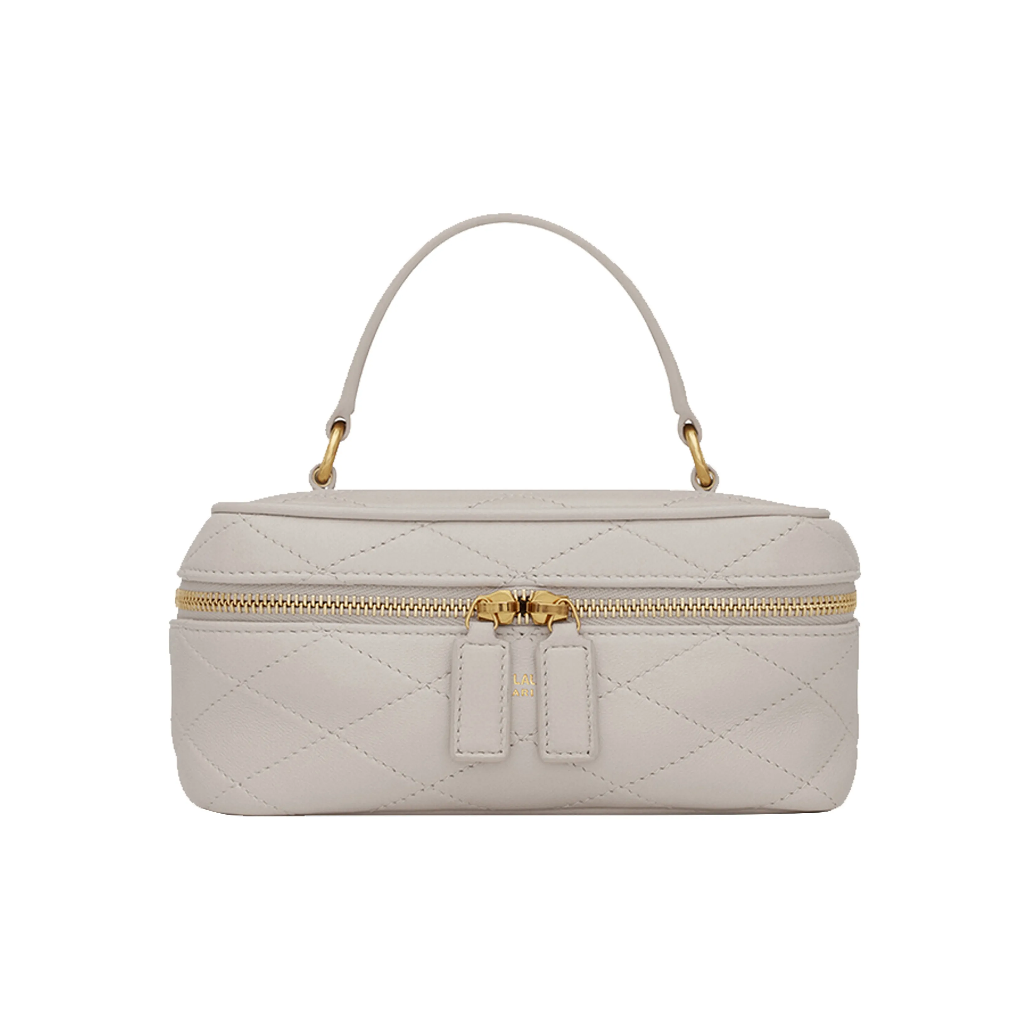 SAINT LAURENT Lambskin Shoulder Bag, Crossbody Bag Mini Women's White
