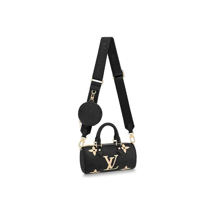 LOUIS VUITTON Bb Papillon Bicolor Monogram Empriente Black/Beige