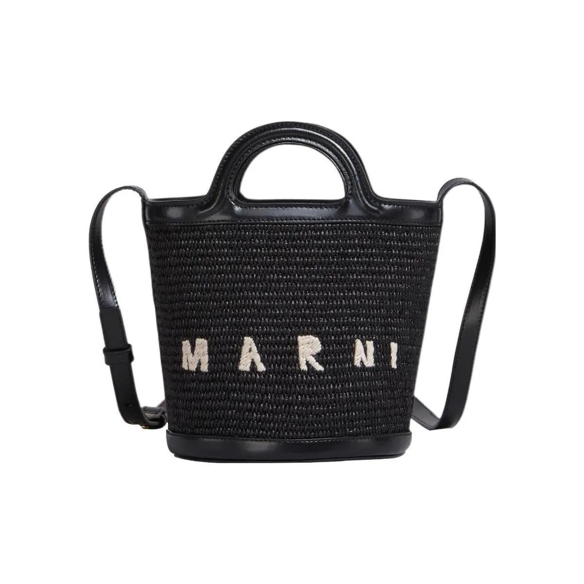MARNI Logo Embroidered Bucket Bag