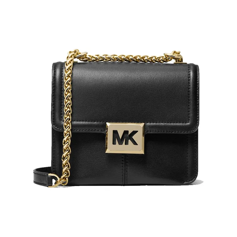 MICHAEL KORS Sonia Leather Crossbody Bags Shoulder Bags Small Size Women's Pure Black