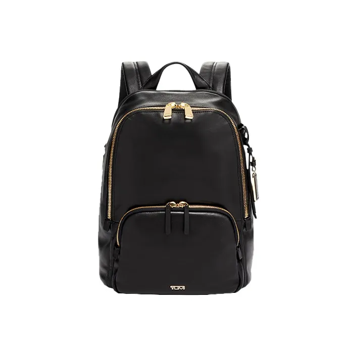TUMI Voyageur Cow Leather Backpack Small Size Women's Black