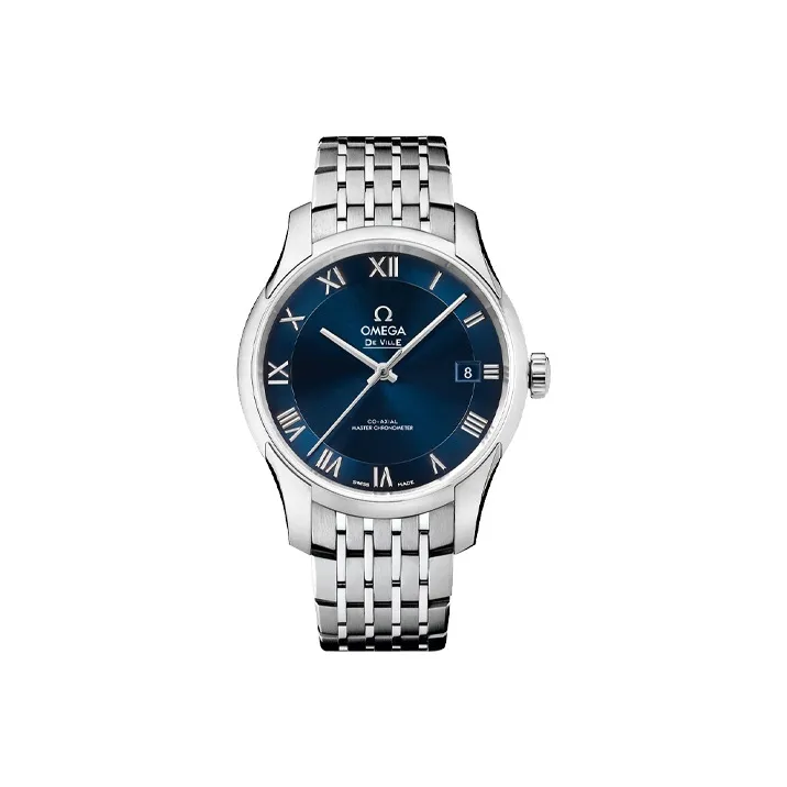 OMEGA Saucer Fly Series HOUR VISION Automatic Mechanical Movement Men's Watches Watch 41mm Blue Dial
