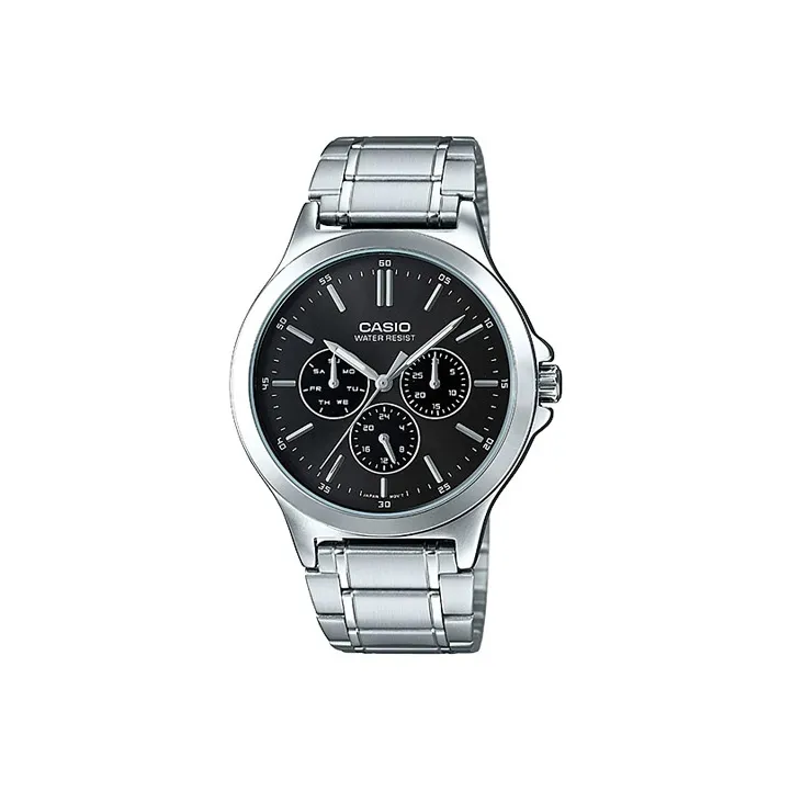 CASIO Standard Series Кварцевый механизм нержавеющая сталь ремешок мужские часы черный циферблат