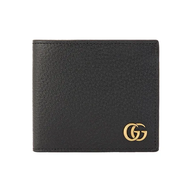 GUCCI Marmont Leather Wallet Men's Black