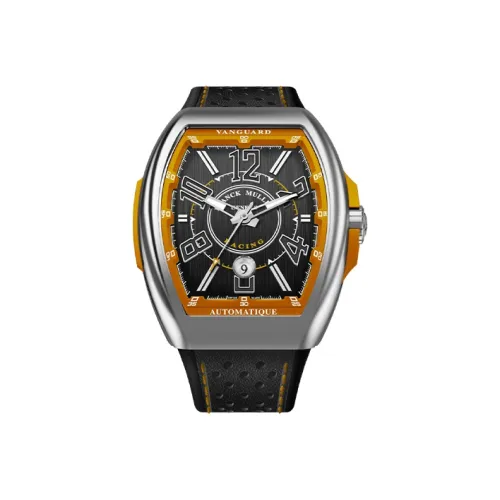 FRANCK MULLER Автоматический Механический Movement Мужские YACHTING VANGUARD Часы 44mm*53,7mm Черные