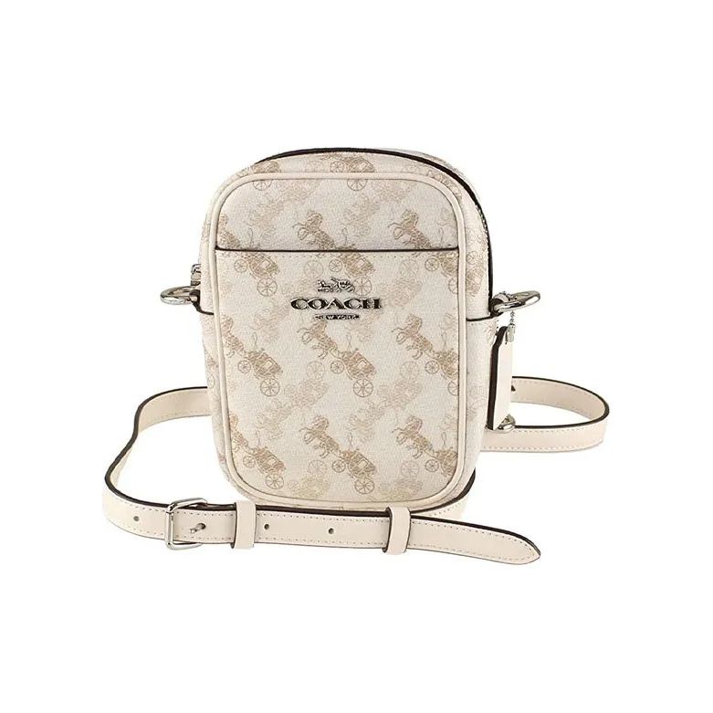 COACH Phoebe PVC Crossbody Bag, Shoulder Bag Trumpets Women's Pink White