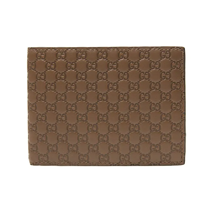 GUCCI Кошелек из коровьей кожи стандартный мужской коричневый