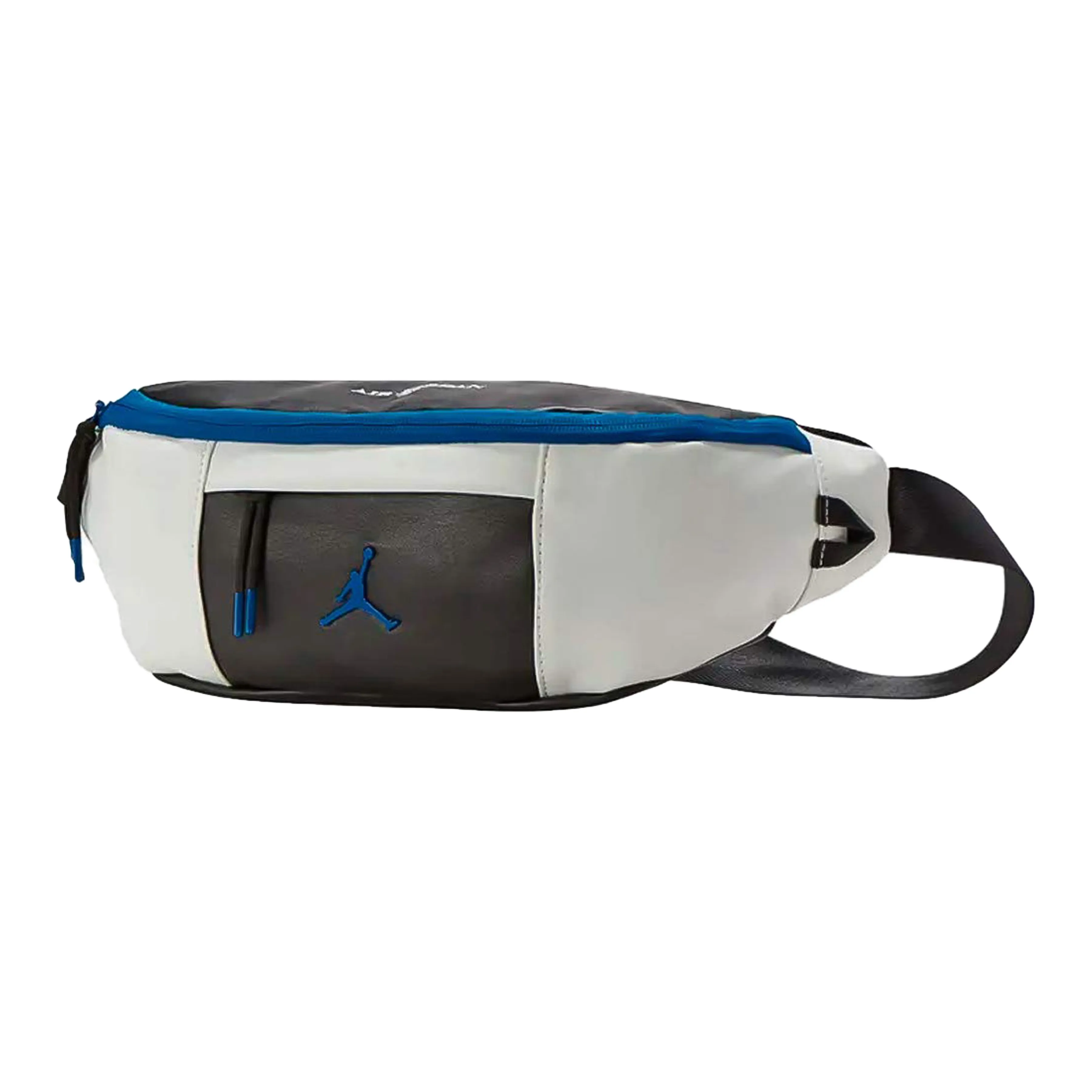 Jordan Polyester Crossbody Bag Sling Bag Fanny Pack Regular Unisex Black White Blue Patchwork