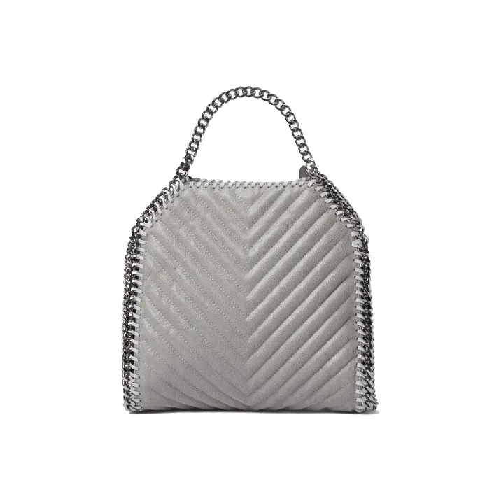 Stella McCartney Polyester Tote Bag, Shopping Bag, Handbag Mini Women's Light Gray