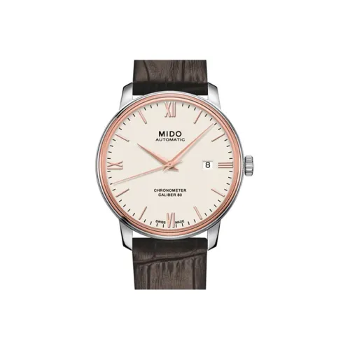 MIDO Автоматический Механический Movement Мужские Baroncelli Часы 40 мм Белый