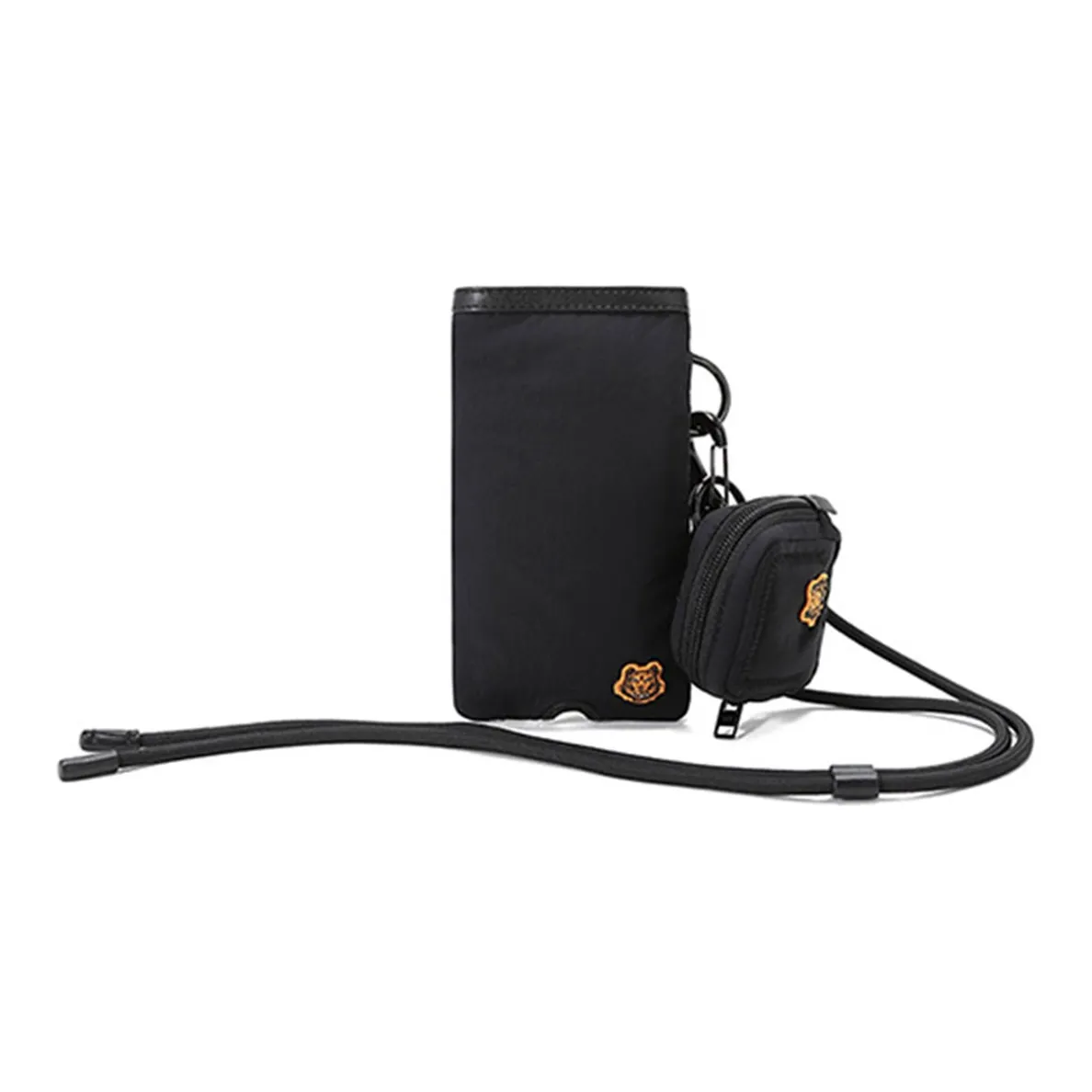 KENZO Ткань Сумка Ремешок Чехол для наушников Сумка на плечо Чехол для телефона Мужской Черный