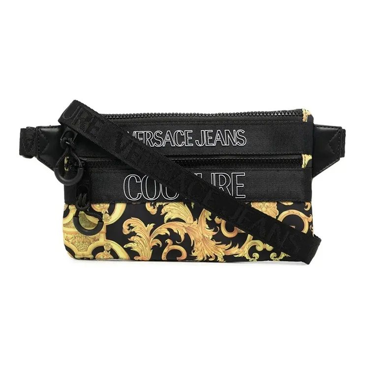 VERSACE JEANS COUTURE Полиэстер Бананка Унисекс Черный Золото