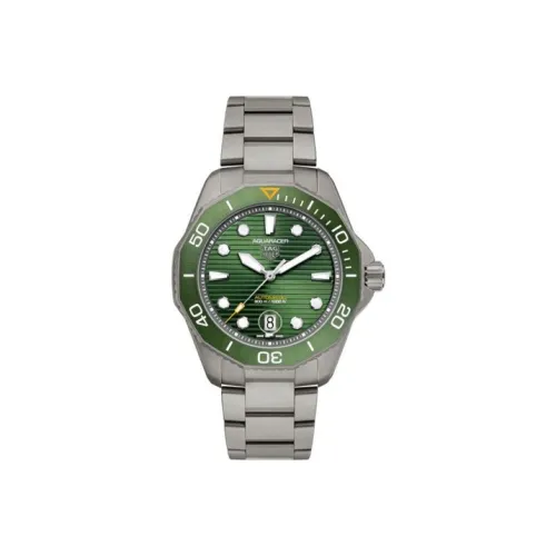 TAG HEUER Автоматический Механический Movement Мужские Часы Aquaracer Collection 43 мм Зеленые
