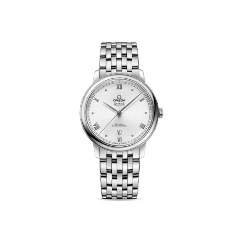 OMEGA Автоматический Механический Movement Мужские Elegant Saucer Series Часы 39,5 мм Белый