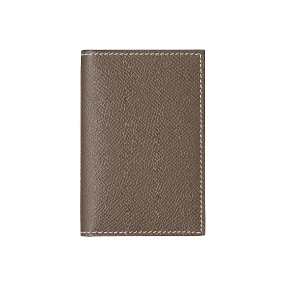 HERMES MC² Euclide Epsom Calfskin Card Holder Men's Elephant Gray