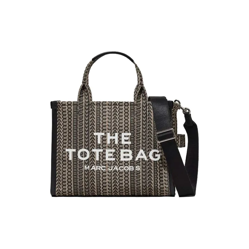 MARC JACOBS Monogram Jacquard Tote Bag Medium Brown