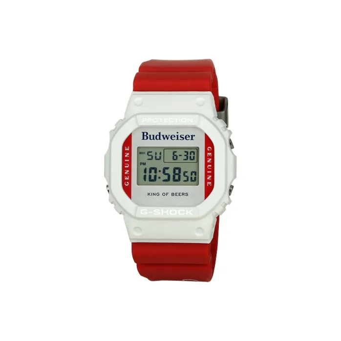 CASIO SQUAD Series G SHOCK Collection Budweiser Коллаборация Budweiser Cool Individual Пиво Консервы Коробка для часов