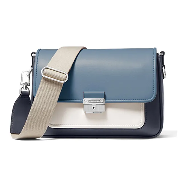 MICHAEL KORS Сумка через плечо из кожи среднего размера женская джинсово-синий многоцветный