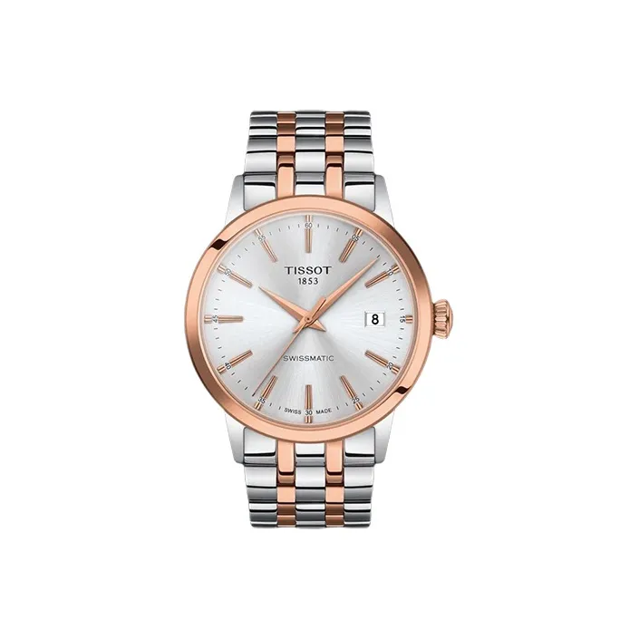 TISSOT Автоматический Механический Механизм Мужские Часы 42мм*42мм*11мм Серебряный