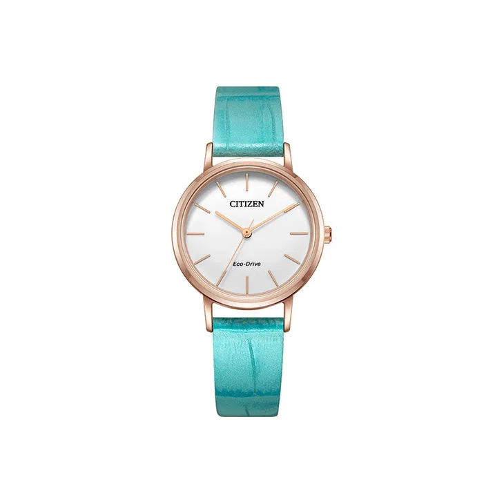 CITIZEN Ecology Drive Collection Радиоконтролируемые Кварцевые Механические Женские Часы Коровья Кожа Ремешок Циферблат Белый