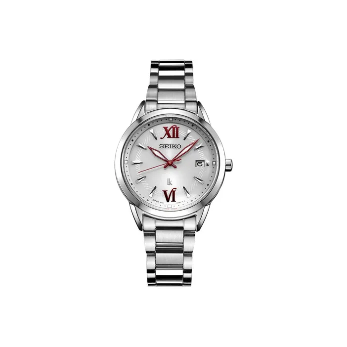 Seiko Lukia Collection Солнечный кварцевый механизм механизм ремешок из нержавеющей стали женские часы серебристый циферблат модель SUT387J1