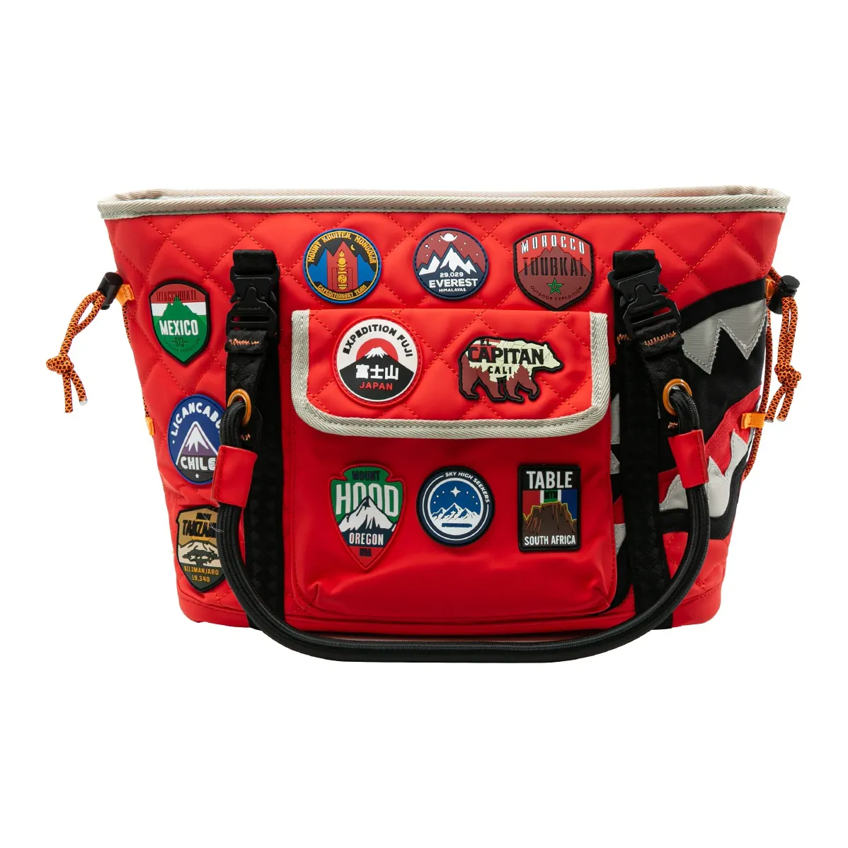 SPRAYGROUND ПУ (полиуретан) Корзинка-сумка Тоут Сумка Сумка для покупок Сумка на плечо Сумка Обычная Унисекс Красная