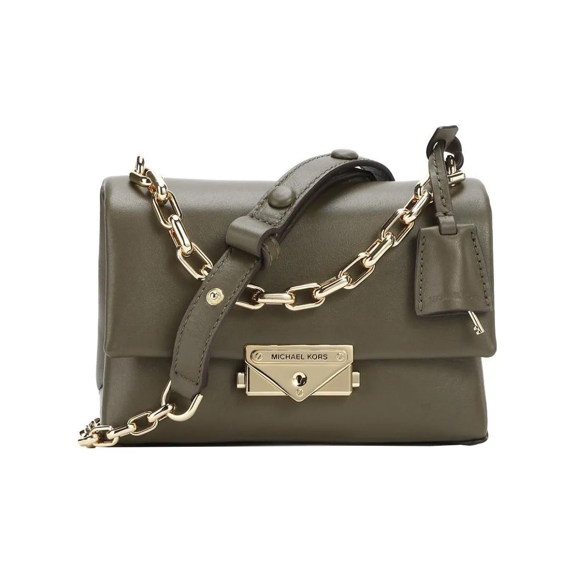 MICHAEL KORS Cece Cow Leather Handbag Shoulder Bag Crossbody Bag Mini Women's Olive Green