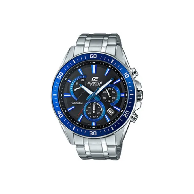 CASIO EDIFICE Ocean Heart Кварц Механизм Нержавеющая Сталь Ремешок Часы Мужские Синий Циферблат