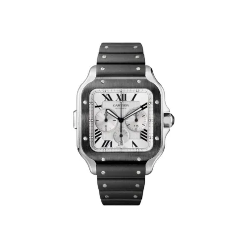 CARTIER Механический Movement Мужские SANTOS DE Часы 43,3мм*51,3мм Белый