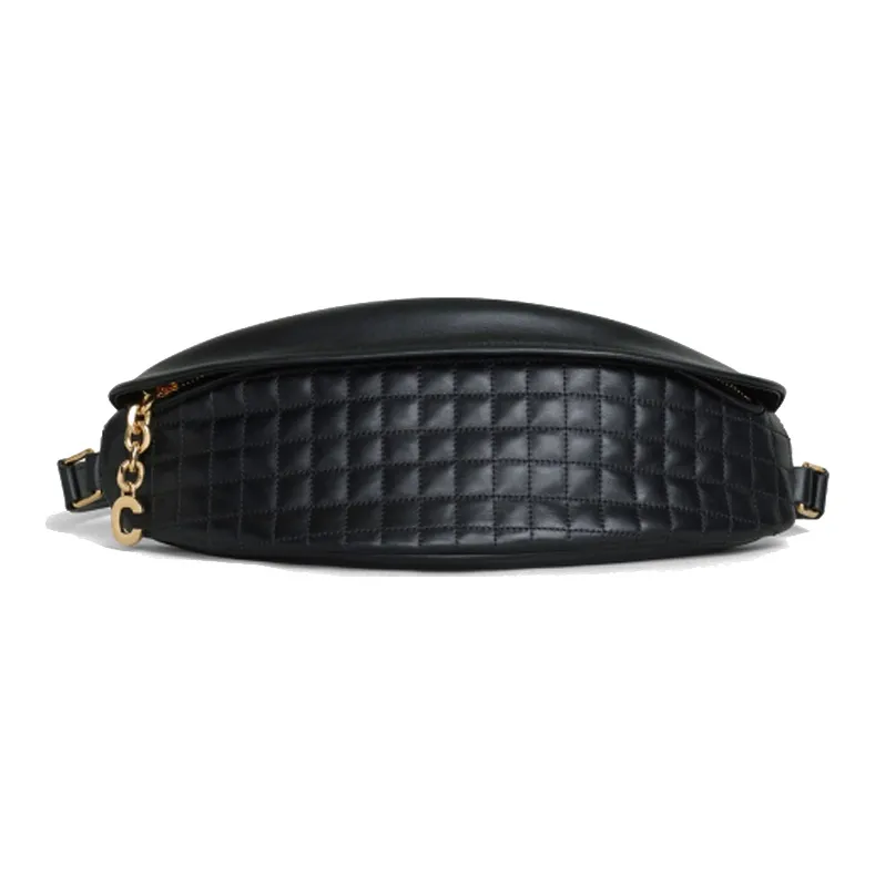 CELINE Leather Fanny Pack Mini Women's Black