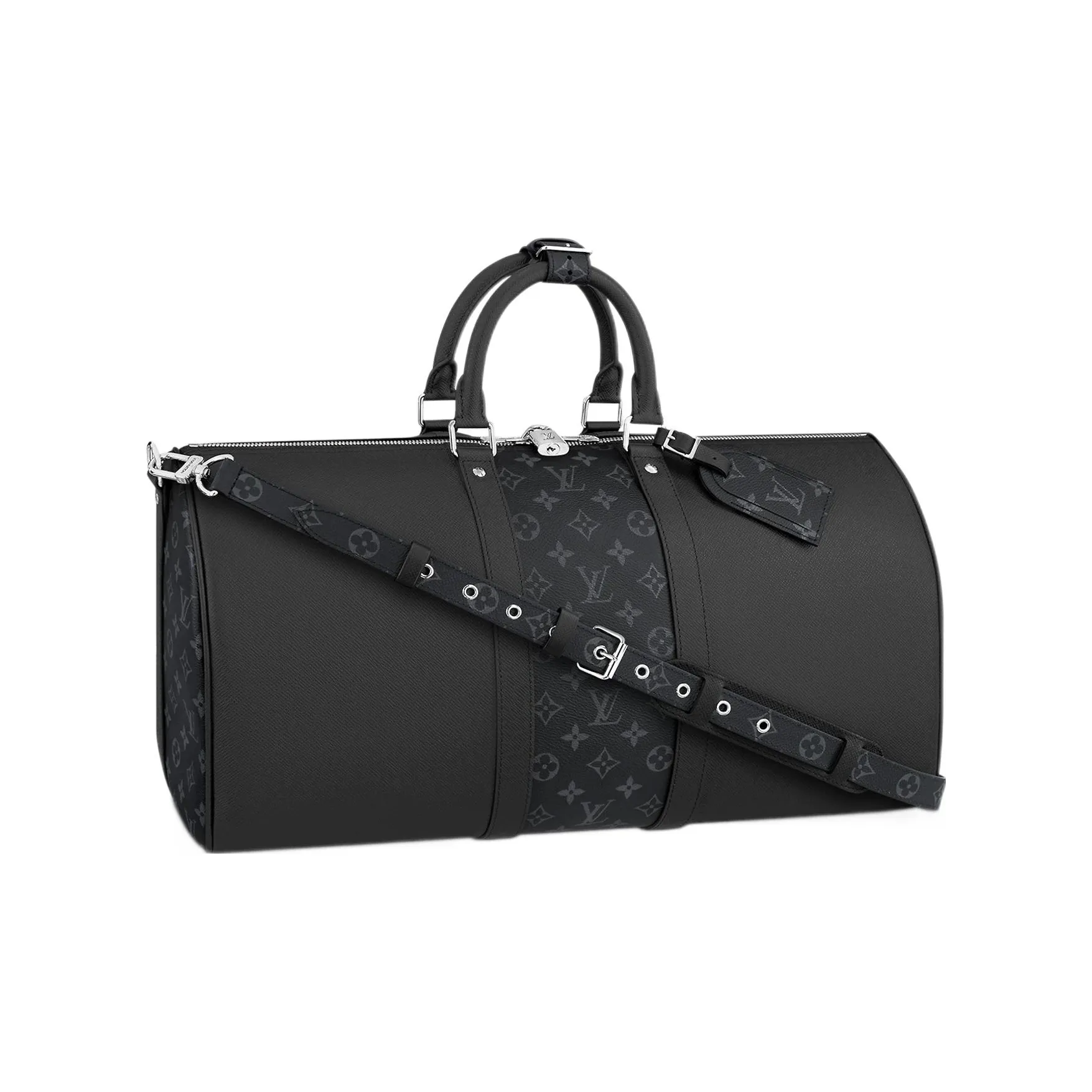 LOUIS VUITTON Keepall Bandouliere 50 Black