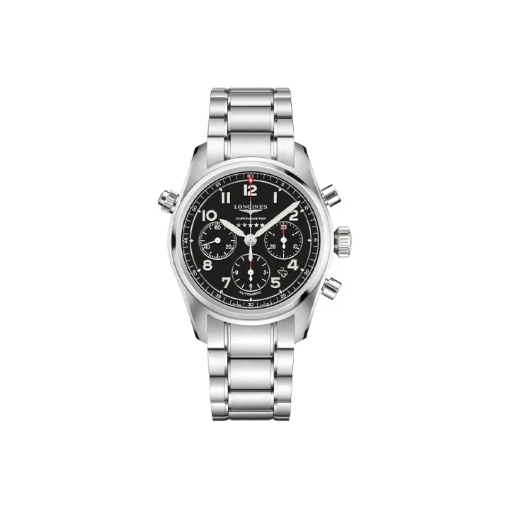 LONGINES Spirit Collection Automatic Mechanical Movement Men's Watches Watch 42mm Black Dial L3.820.4.53.6