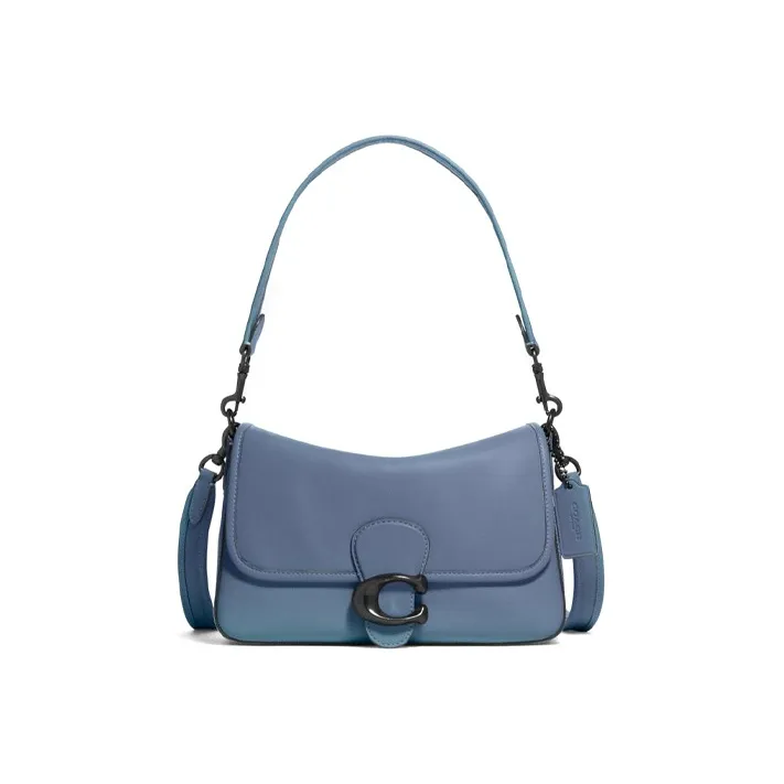 COACH Tabby Leather Shoulder Bag Handbag Shoulder Bag Crossbody Bag Medium Size Women's Washable Denim
