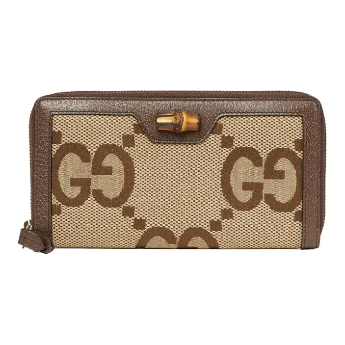 GUCCI Diana Холст с кожей Сумка из холста Кошелек Женские Эбеновый CAMEL Коричневый