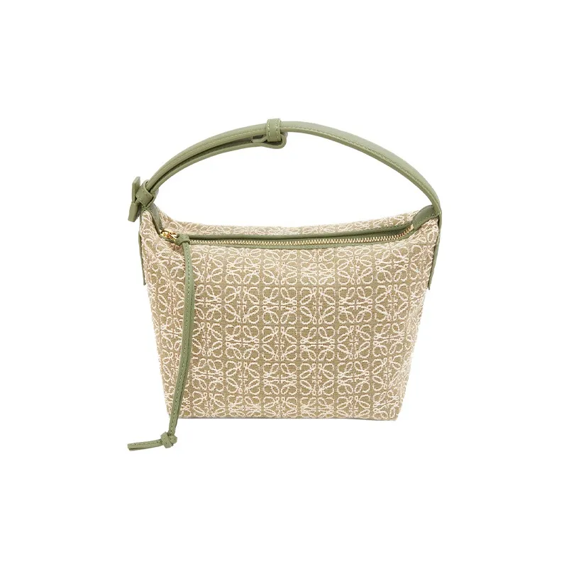 LOEWE Cubi Bag Small Anagram Jacquard Green/Avocado Green